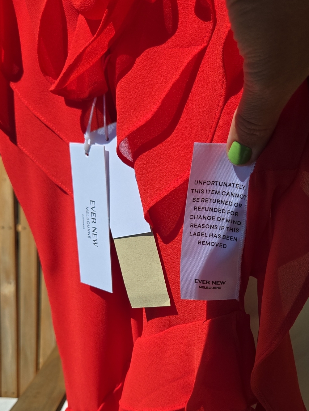 Ever New Red Ruffle Maxi Dress - Picture 6 of 6